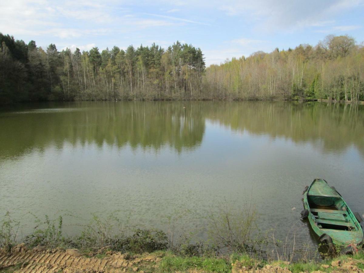 Florennes Gite Neuf 150 M2 Devant Un Grand Lac Prive De 2 Hectares Poissonneux Au Milieu Des Bois Exterior photo